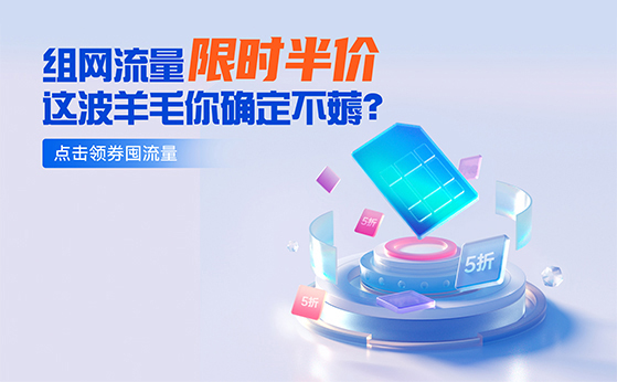 組網(wǎng)流量限時半價！你還在等什么？